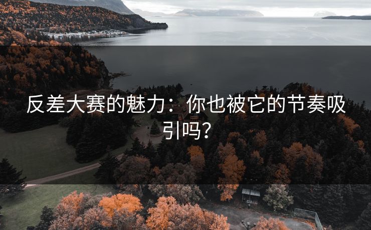 反差大赛的魅力：你也被它的节奏吸引吗？